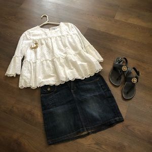 GAP denim skirt mini size 6